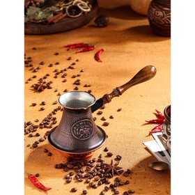 {{photo.Alt || photo.Description || 'Турка для кофе &quot;Армянская джезва&quot;, с песком, медная, низкая, 420 мл'}}