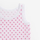 Комплект для девочки (майка/трусы), цвет светло-серый/розовый, рост 86-92 см - фото 802280473