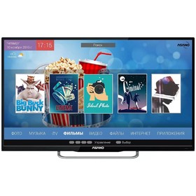 Телевизор ASANO 32LH7030S, 32", 1366x768, DVB-T2/C/S2, HDMI 3, USB 2, SmartTV, чёрный