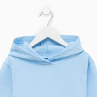 Костюм детский (толстовка, брюки) с НАЧЁСОМ, цвет св.голубой, рост 122 см - фото 802430969