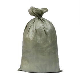 Мешок полипропиленовый, 55 × 95 см, на 50 кг, зелёный, набор 10 шт.