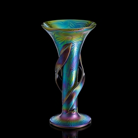 Ваза интерьерная "Open Iris Glass", 35 см