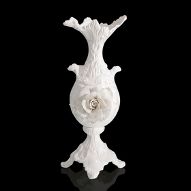 Ваза White Rose, белая, 18 × 18 × 50 см