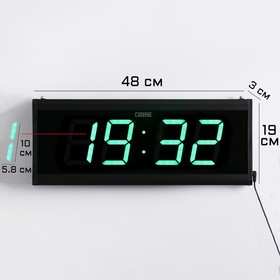 {{photo.Alt || photo.Description || 'Часы электронные настенные &quot;Соломон&quot;, с будильником, 48 x 19 x 3 см'}}