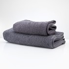 Полотенце махровое «Ринг», размер 50х90 см, цвет тёмно-серый - фото 8265872