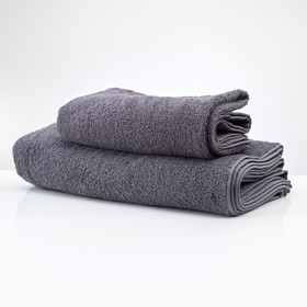Полотенце махровое «Ринг», размер 50х90 см, цвет тёмно-серый