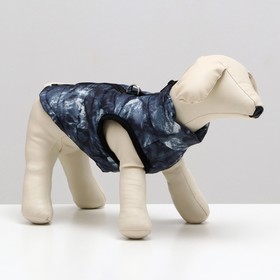 Куртка для собак на молнии "Содалит", размер L, синяя (ДС 38, ОШ 38, ОГ 54 см)