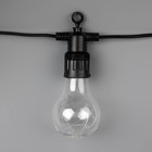 Гирлянда «Белт-лайт» 5 м с насадками «Роса», IP44, УМС, тёмная нить, 50 LED, свечение тёплое белое, 3 В 7989823