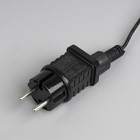 Гирлянда «Белт-лайт» 5 м с насадками «Роса», IP44, УМС, тёмная нить, 50 LED, свечение тёплое белое, 3 В 7989823