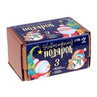 Деревянные фигурки под раскраску с мягкой игрушкой «Весёлый снеговик» - фото 107880069