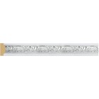 Багет Версаль Белый Серебро (1М2/1 Light) 2,4 м - фото 7172418