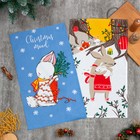 Набор кухонных полотенец Доляна Christmas mood 35х60 см - 2 шт, 100% хл 9081837 - фото 7445254