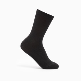 Носки женские полушерстяные , цвет чёрный, размер 23 (38-39)