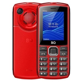 Сотовый телефон BQ M-2452 Energy, 2.4", 2sim, 32Мб, microSD, BT 3.0, 4000мАч, красно-черный