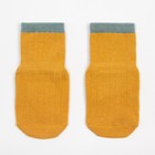 Носки детские MINAKU со стоперами цв.горчичный, р-р 12 см - фото 107858426