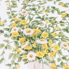 Наклейка пластик интерьерная цветная "Зайчик у вазы с ромашками" 30х45 см - фото 802293089