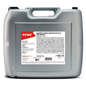 Масло моторное Rowe 10/40 Hightec MB A3/B4,SN Super Leichtlauf HC-O, синтетическое, 20 л 9259891