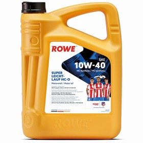 Масло моторное Rowe 10/40 Hightec MB A3/B4,SN Super Leichtlauf HC-O, синтетическое, 5 л 9259893
