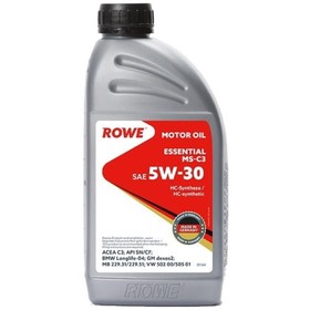 Масло моторное Rowe 5/30 Essential MS-C3 SN/CF, C3, синтетическое, 1 л 9259899