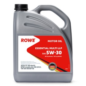 Масло моторное Rowe 5/30 Essential Multi LLP C3, SM/CF BMW Longlife-04, синтетическое, 4 л 9259905