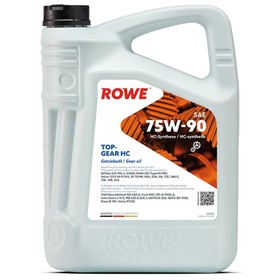 Масло трансмиссионное Rowe 75/90 Hightec TopGear, синтетическое, 5 л 9259958