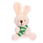 Мягкая игрушка «Кролик в шарфе», на брелоке - фото 5736360
