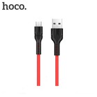 Кабель Hoco U31, microUSB - USB, 2.4 А, 1 м, нейлоновая оплетка, красный - фото 802294557