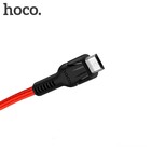 Кабель Hoco U31, microUSB - USB, 2.4 А, 1 м, нейлоновая оплетка, красный - фото 802294559