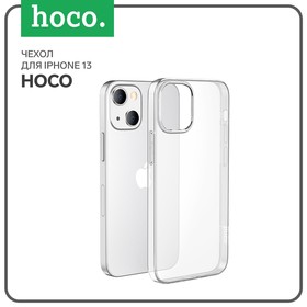 Чехол Hoco, для iPhone 13, полиуретан (TPU), толщина 1 мм, прозрачный 7687082