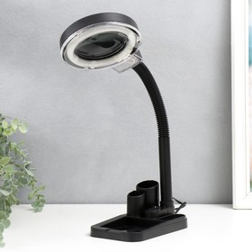 Лампа-лупа для творчества с подст., от сети 220В чёрный 52х17х14 см