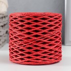 Пряжа 100% целлюлоза "Softino Raffia Color" кручёная, красная 200м ±2м 120 гр - фото 802346031