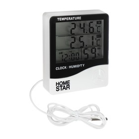 Термометр-гигрометр HOMESTAR HS-0109, комнатный, измерение влажности, белый