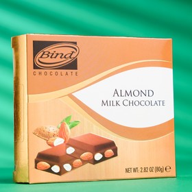 Молочный шоколад Bind с миндалем, 80 г