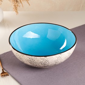 Салатница "Персия", керамика, синяя, 25.5 см, 2.7 л, Иран