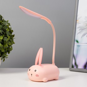 Настольная лампа "Милый зайчик" LED 3Вт USB белый 9х7х18 см