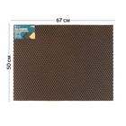 Коврик eva универсальный Eco-cover, Ромб 50 х 67 см, коричневый 9244445 - фото 114945