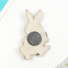 Магнит полистоун "Зайчонок с фруктами" МИКС 6,6х4,5 см - фото 802301516