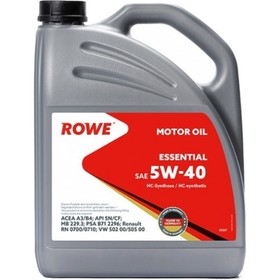 Масло моторное Rowe 5/40 Essential, синтетическое, 5 л 9259932