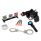Set the police shooting range, 8 items