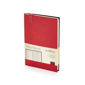 Ежедневник недатированный А5, 136 листов TREND, обложка искусственная кожа, красный