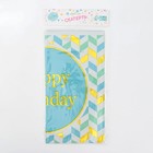 Скатерть «С днём рождения», 137 × 183 см, цвет голубой 9085580