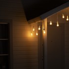 Гирлянда «Ретро белт-лайт» со свесами 10 и 20 см, 10 м, IP54, УМС, 2W, белая нить, шаг 50 см, Е27, 220 В 7859952