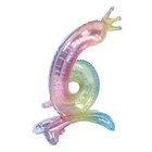 Шар фольгированный 32" «Цифра 6 с короной», градиент, на подставке 9036204