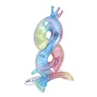 Шар фольгированный 32" «Цифра 8 с короной», градиент, на подставке 9036206