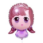Шар фольгированный 25" «Милая куколка», фиолетовое платье 9036209