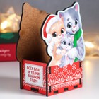 Органайзер "Кот. Семья" 12х9 см - фото 802369143