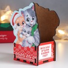 Органайзер "Кот. Семья" 12х9 см - фото 802369144