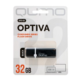 Флешка Qumo Optiva 02 Black, 32 Гб, USB2.0, черная