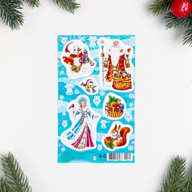 Декоративные наклейки "Дед Мороз - 1" 10х16 см в Донецке