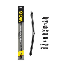 Щетка стеклоочистителя WOG 16"/400 мм, бескаркасная, 10 переходников 9259261